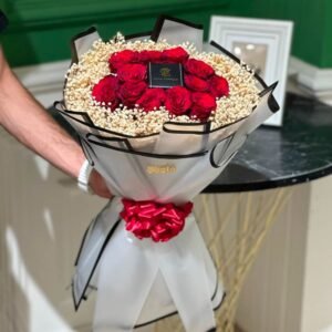 Forever Yours Roses & Ring-Inspired Bouquet for Proposals